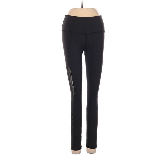 Lululemon Black Mesh Active Leggings Size Small/4 - Picture 1 of 9